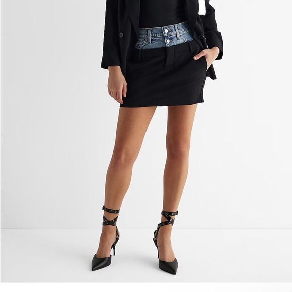 Express women Double Breasted 27" Blazer size small - Picture 5 of 6